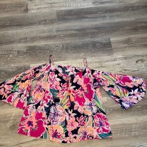 Lilly Pulitzer Off-Shoulder swing top rare pattern